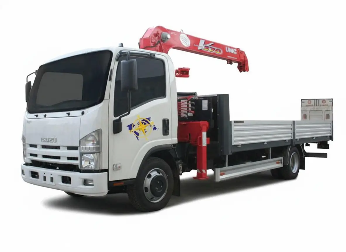 Манипулятор и низкорамник для перевозки спецтехники в автопарке МАНН